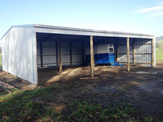 Cocky's Corner Farm Pole Shed Erected on-site